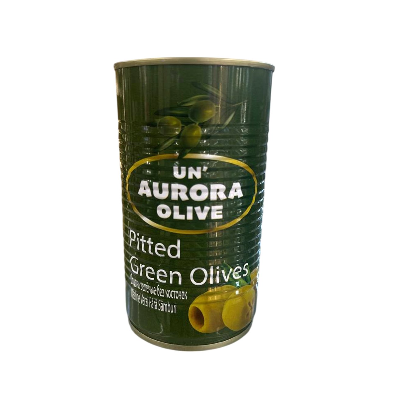 Оливки зеленые без косточки консервированные, 370г
