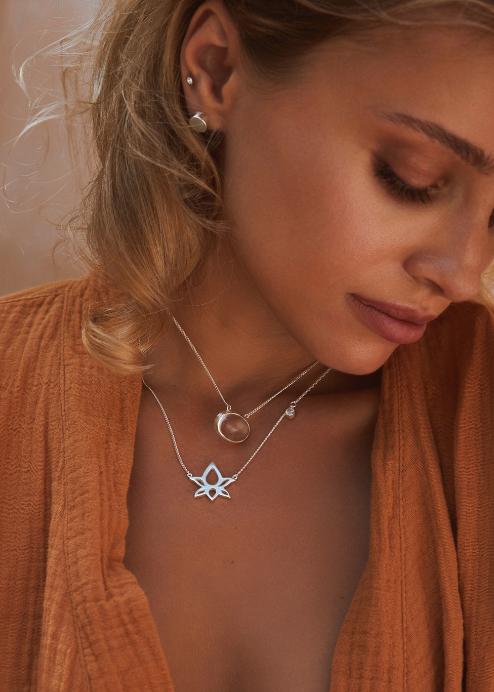 Колье «Чистота» с горным хрусталем