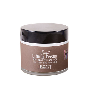 Крем для лица Jigott Lifting Cream Snail Extract Лифтинг эффект с муцином улитки 70 мл