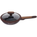 Сковорода «BAROLY» CHOCOLATE 20см индукционная с крышкой, бакелитовая ручка