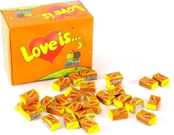 Saqqız / Жвачка Love is... (1 ədəd) - ananas