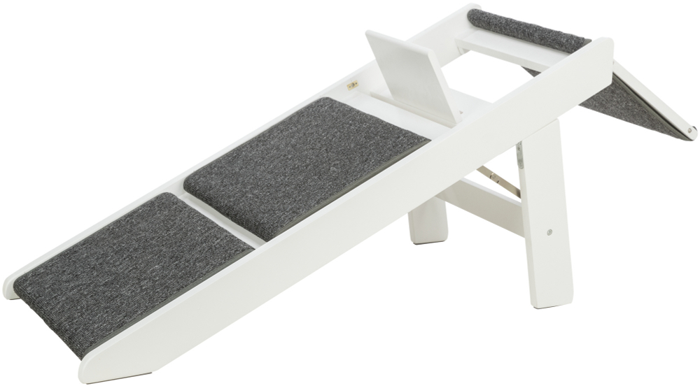 Лесенка со складными ступенями, 44х46х106см, МДФ/ковролин, белый, Trixie