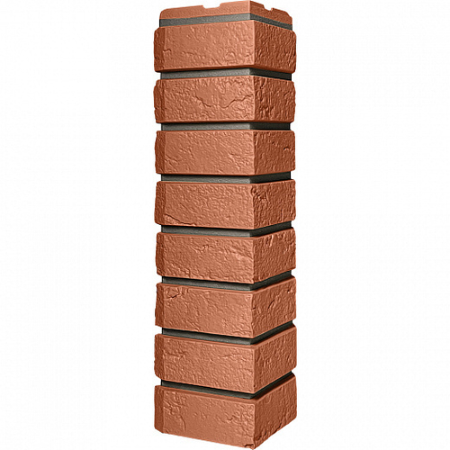 Наружный угол Кирпич Баварский, терракотовый Fineber (Файнбир)