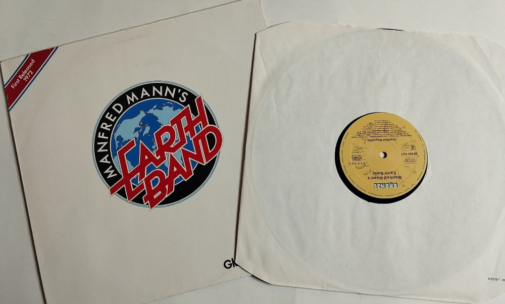 Винтажная виниловая пластинка LP Manfred Mann Earth Band Glorified Magnified (Germany 1977)