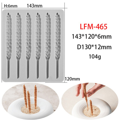 Силиконовый коврик для декора "Колоски" LFM-465