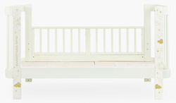 Детская кроватка-трансформер Happy baby Mommy Love в комплекте с расширением 160х70 milky