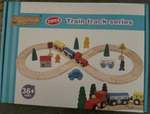 Развивающая игрушка Деревянная дорога 33 эл, коробка C-41885