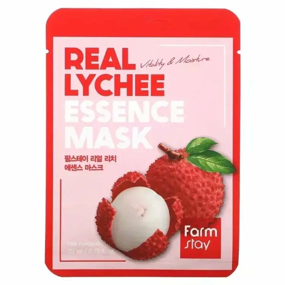 Тканевая маска FarmStay Real Lychee essence mask 23 гр