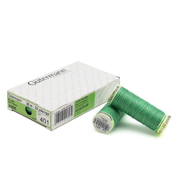 Нитки отделочные Gutermann Top Stitch 30 (30 метров), 5 кат. | 401 горный луг