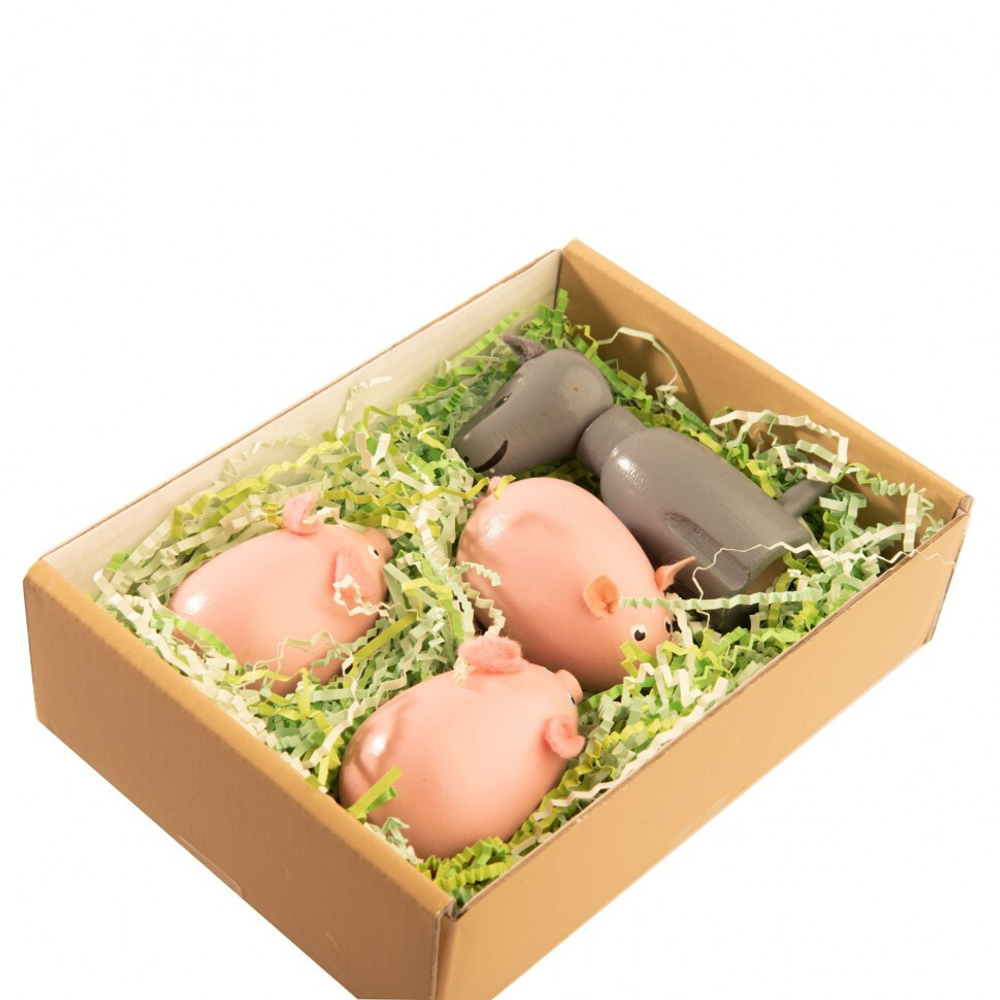 Набор пальчиковых игрушек Три поросёнка и волк, Вальда