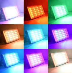 Светодиодный RGB прожектор 50W с пультом