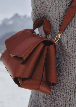 POLENE СУМКА MOKKI, КРАСНОВАТО-КОРИЧНЕВЫЙ