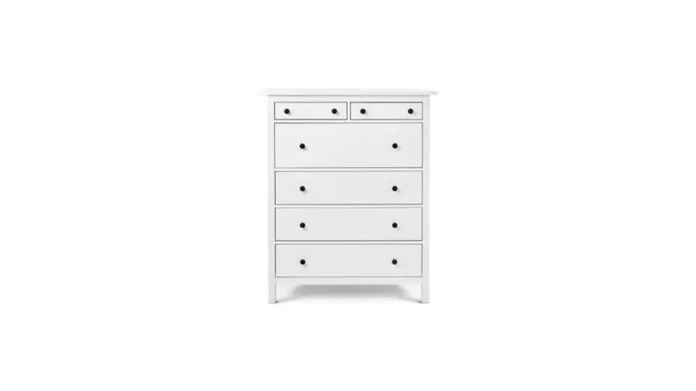 Комод с 6 ящиками - аналог IKEA HEMNES / ХЕМНЭС/ ХЕМНЕС / КЫМОР / ИКЕА 108х131х50 см, белый