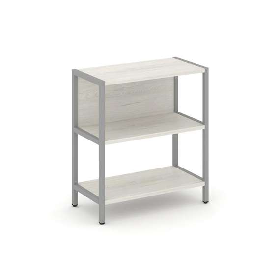 Shelf System Односекционный стеллаж двухярусный SN.STM-211 Дуб Наварра/Металл Серый 810*400*879