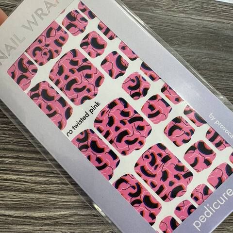 ПЛЕНКИ NAIL WRAPS TWISTED PINK (PED)