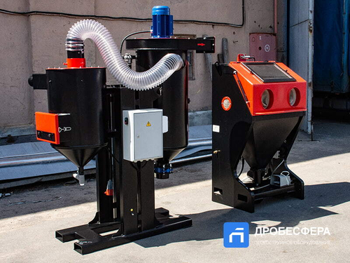 Пескоструйная камера PST КСО-80-И-ФВР-М с фронтальной загрузкой