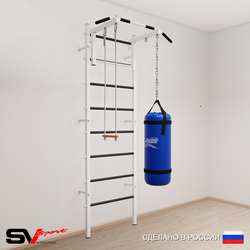 Шведская стенка Sv Sport 5121 (Турник стандарт/Трапеция/Цепь/Мешок 15кг)
