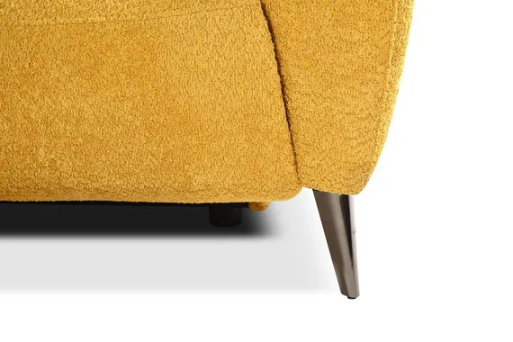 Диван-реклайнер с электроприводом Jasper, 200 см, желтый