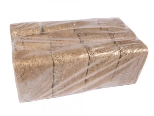 Брикет топливный для печей, каминов, бань, Липа пыль+щепа (уп.12 шт.)