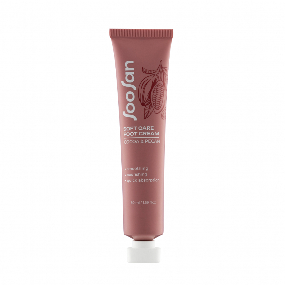 SOOSAN Soft Care Foot Nourishing Cream with Cocoa & Pecan Питательный крем для ног с экстрактами какао и пекана 50мл