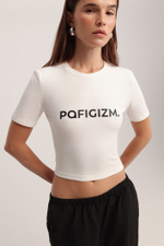 Футболка-кроп slim fit