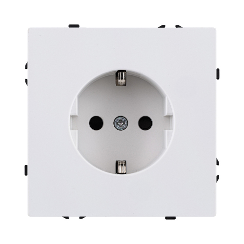 Розетка штепсельная SCHUKO 16A/250 В, белый глянцевый Kollinger Eclipse EC-014WG