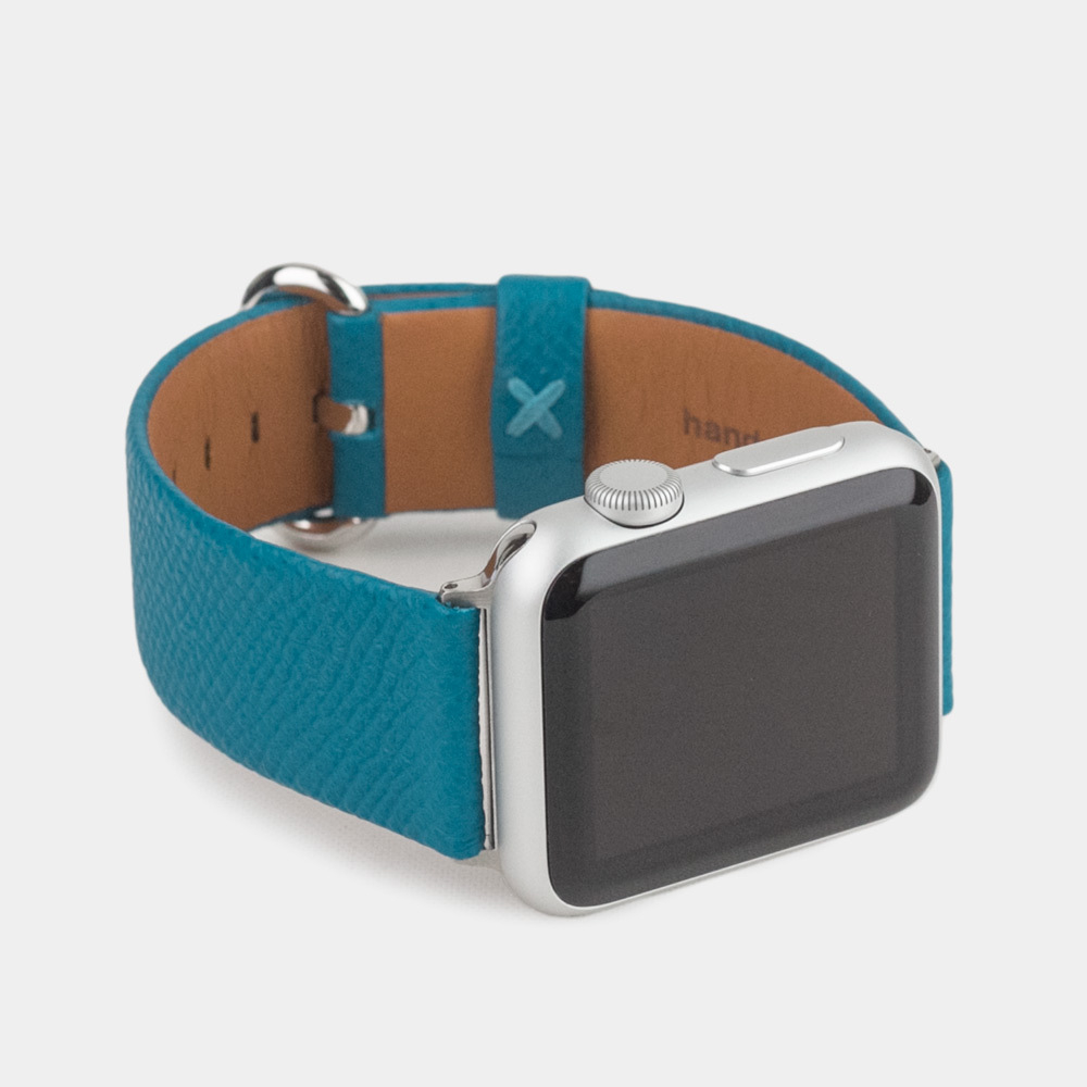 Ремешок для Apple Watch 40/41/42 mm из кожи теленка, морского цвета