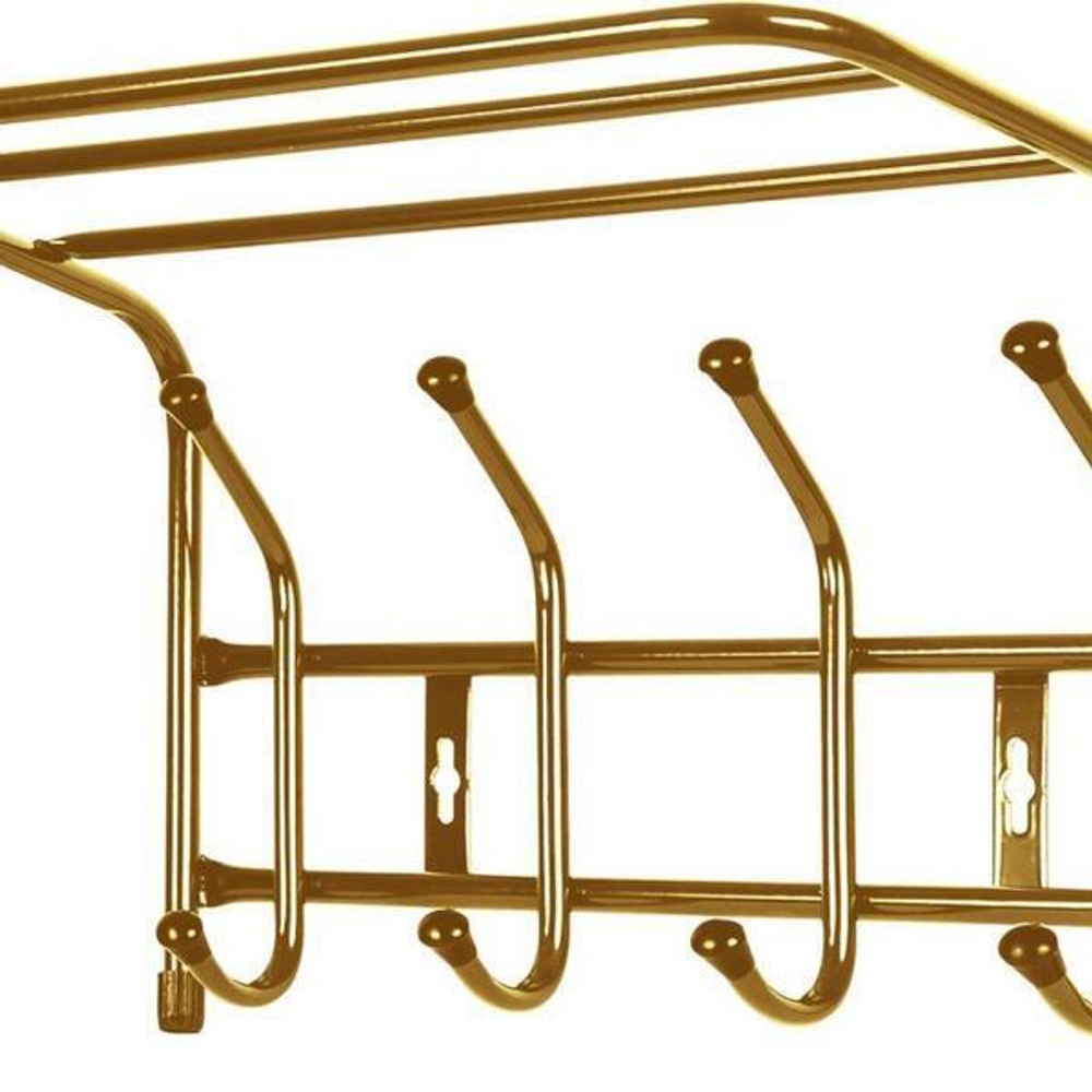 Вешалка настенная 405*265*245мм (4 крючка) золотой ВП4/З