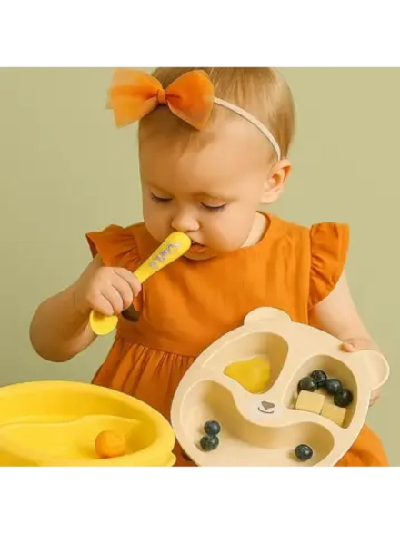 Набор для кормления бамбуковый от 6 месяцев