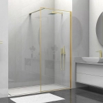 Душевое ограждение Vincea Walk-In VSW-1HS800CLG 80 стекло прозрачное/профиль брашированное золото