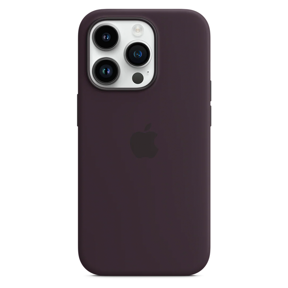 Силиконовый чехол с поддержкой MagSafe Apple Silicone Case для iPhone 14 Pro, Elderberry (Черничный)