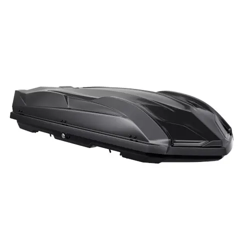 Автобокс на крышу автомобиля "Cybort Inception" 480 л, двухсторонний (черный глянцевый) / ТюнАвто