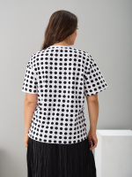 Футболка Фк-193/белый-крупныйгорох