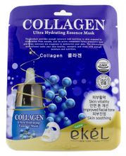 Тканевая маска для лица с коллагеном Ekel  Collagen Ultra Hydrating Essence Mask, 25 г