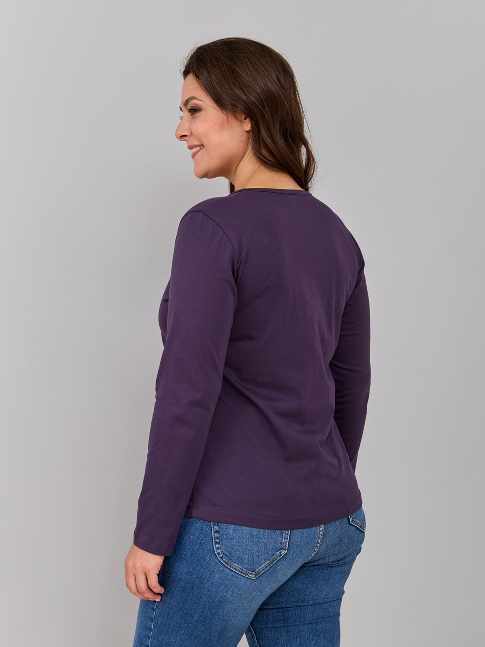 Лонгслив Л-004/баклажан