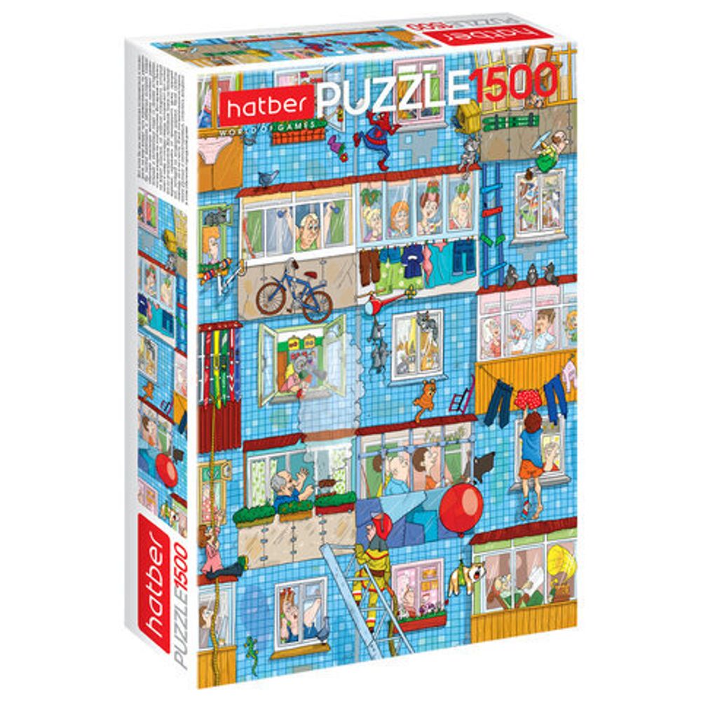 Пазл картонный 1500 элементов АССОРТИ, 670х480 мм, HATBER