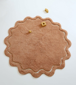 Стираемый коврик Nattiot Sweet April Toffee (Ø110 см), хлопок, коричневый