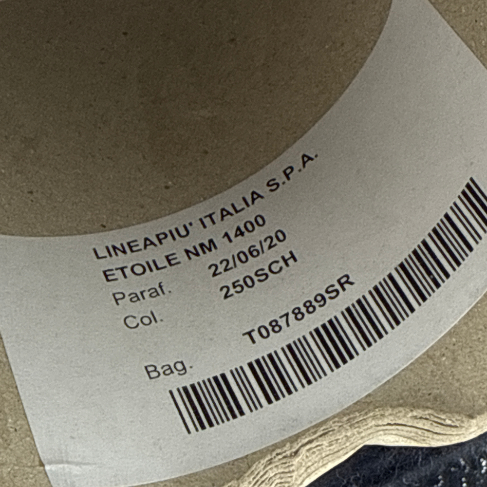 Пряжа Lineapiu ETOILE (70% кашемир, 30% шелк) 140м/100 гр, черный