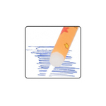 Ручка гелевая, пиши-стирай, Basir, синие чернила, серия "Капибара", разноцветный корпус