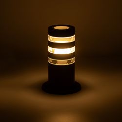 Садово-парковый светильник ЭРА GBF-102-BL-0200 Адрия 230В Е27 max 30Вт IP54 200х90x90мм напольный | Садово-парковые светильники