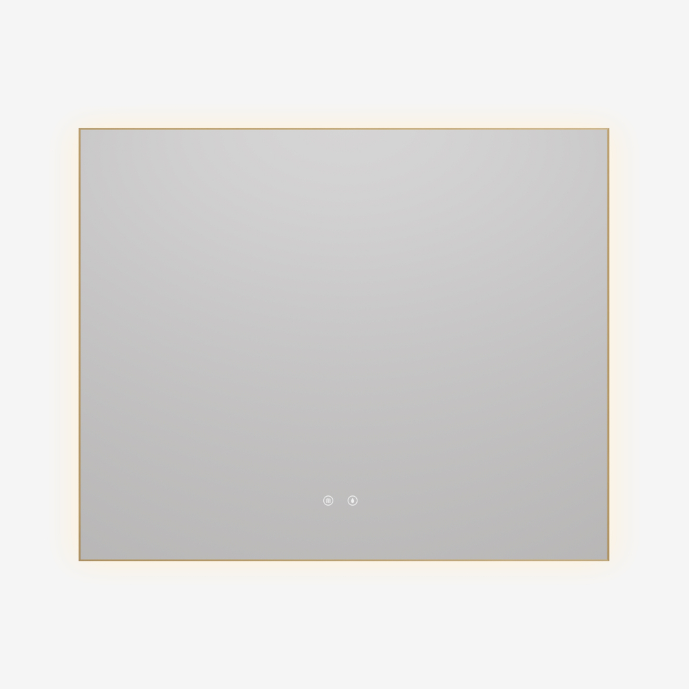 Зеркало Vincea LED VLM-4F100BG-2 1000х800 c сенсорным выключателем, антизапотевание, брашированное золото