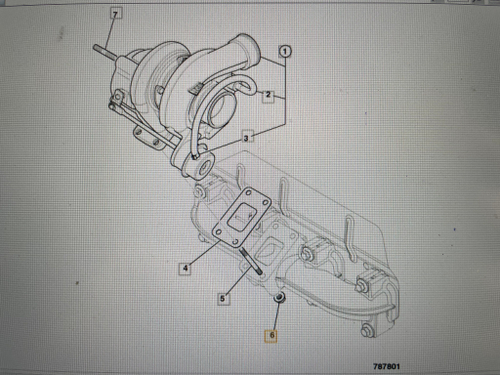 Гайка крепления турбины (М8) | 320/06008 | Spare Parts