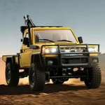 Радиоуправляемая машина MN MODEL, внедорожник с лебедкой Land Cruiser 1:12, 2,4 ГГц, RTR, 4WD - MN-82T-YELLOW