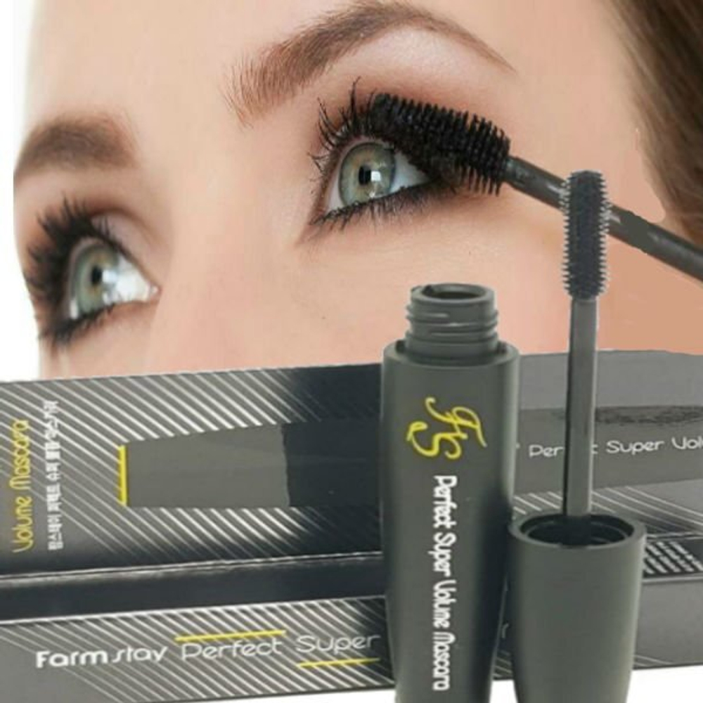 Тушь для ресниц придание объема FarmStay Perfect super volume mascara, 12 г