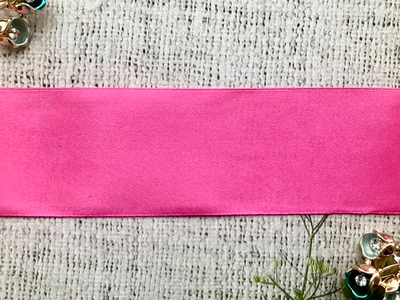 Лента атласная, ш. 5 см, светлая фуксия