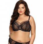 Бюстгальтер Rachel с чашками plus size (Размер: 100G) (Цвет: черный)