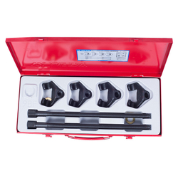 KING TONY (9BF11) Набор для стяжки пружин амортизатора, 85-370 мм, кованые крюки, 6 предметов