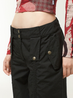 Женские Брюки Black Front Ruched Tech