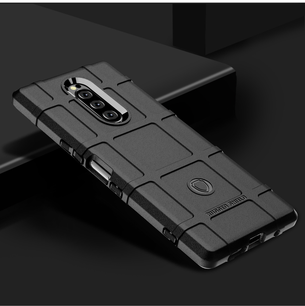 Чехол на Sony Xperia 1 цвет Black (черный), серия Armor от Caseport