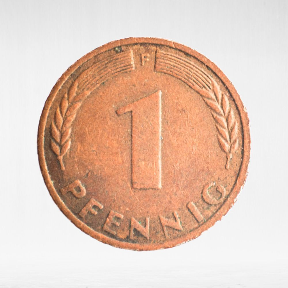 Germany, 1 Pfennig - Bank of German States, 1949, (Stuttgart Mint - "F"), VF